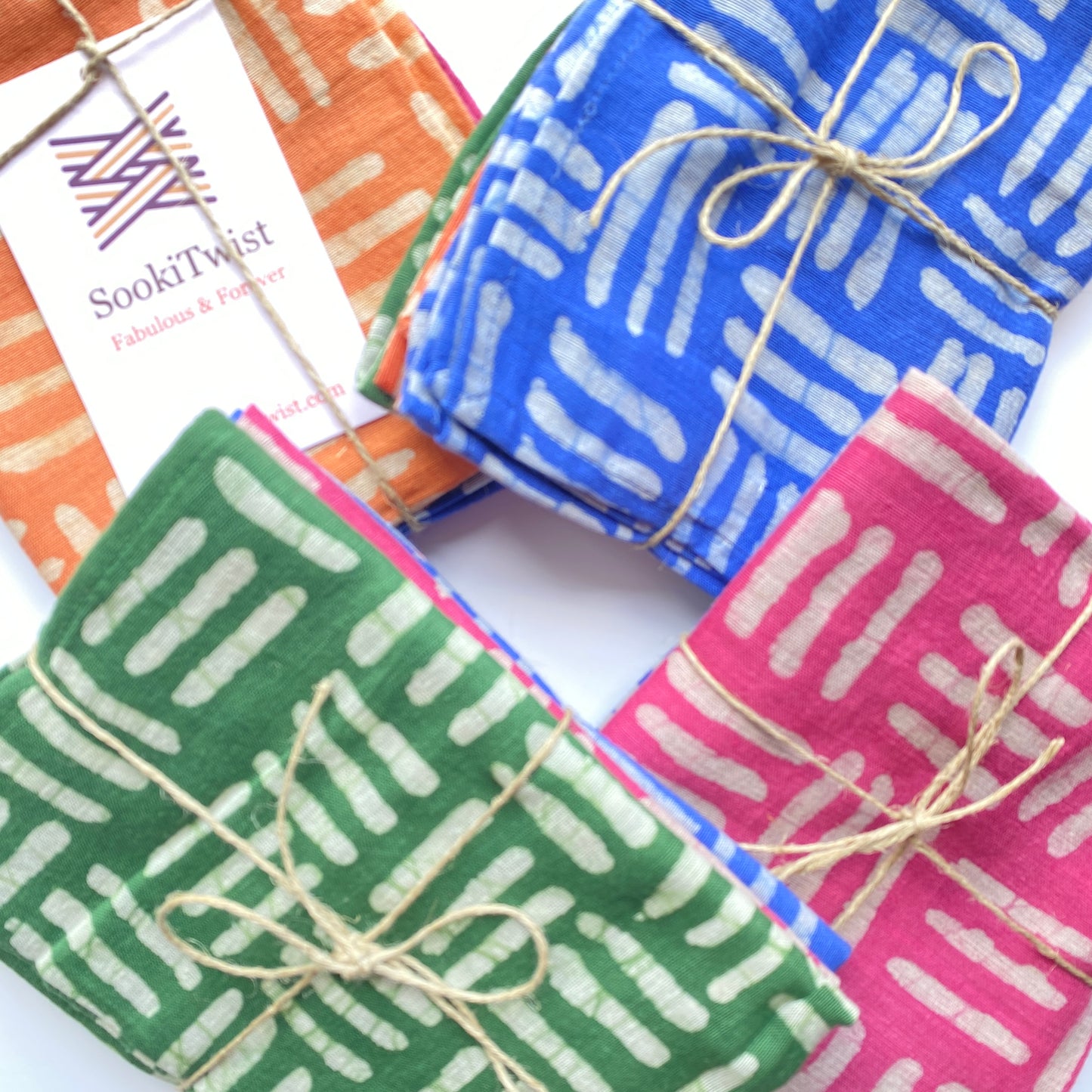 3 Checker Plate Cotton Handkerchieves