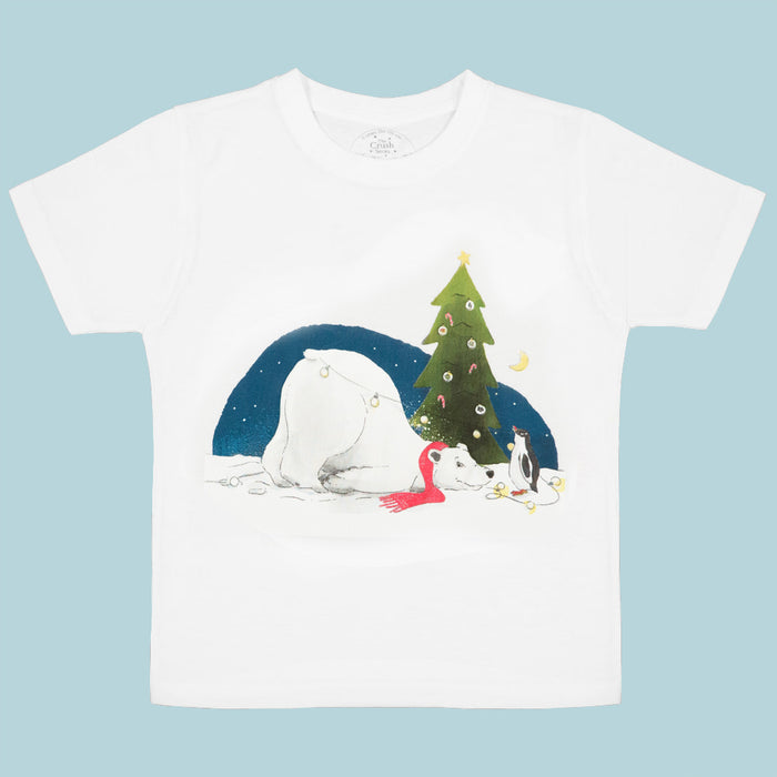 Polar Bear Xmas T-shirt for adults