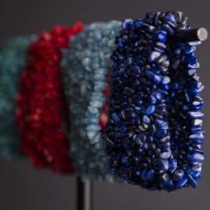 Adele semiprecious knitted bracelet