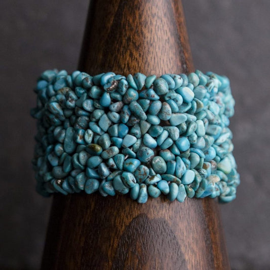 Adele semiprecious knitted bracelet