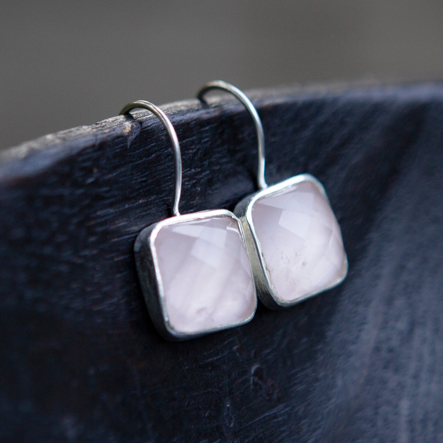 Anna drop earrings, silver