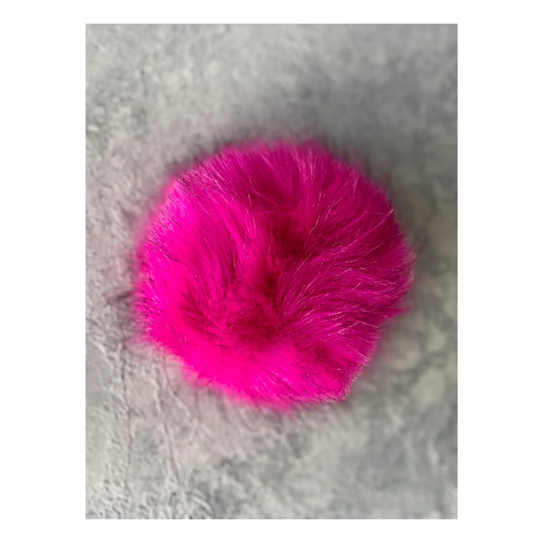 Pink Faux Fur pom
