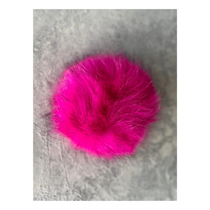 Pink Faux Fur pom