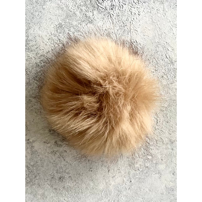 Natural Faux fur pom