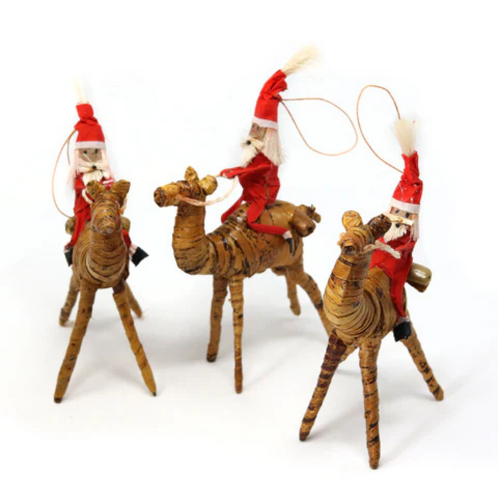 Father Christmas on a camel