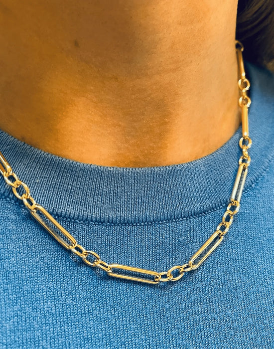 Clara Gold Link Necklace