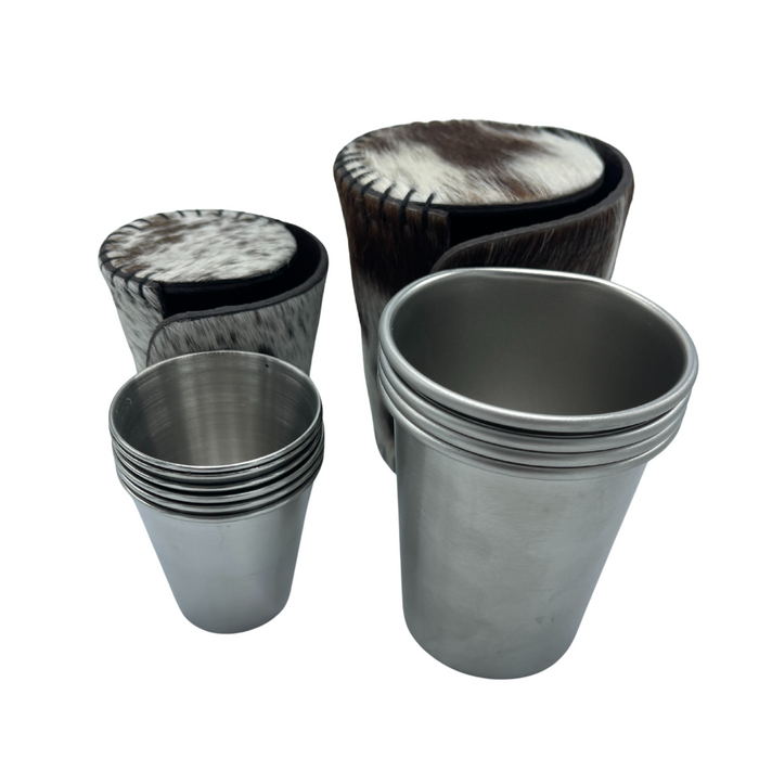 Cowhide Sundowner Cups x 4