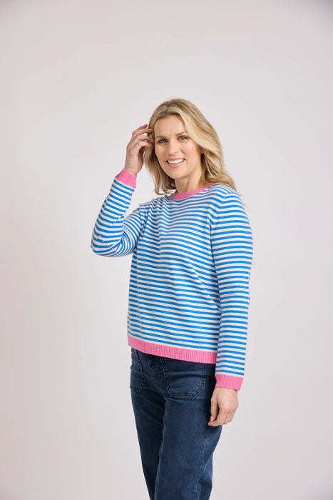 Emma boxy striped jumper