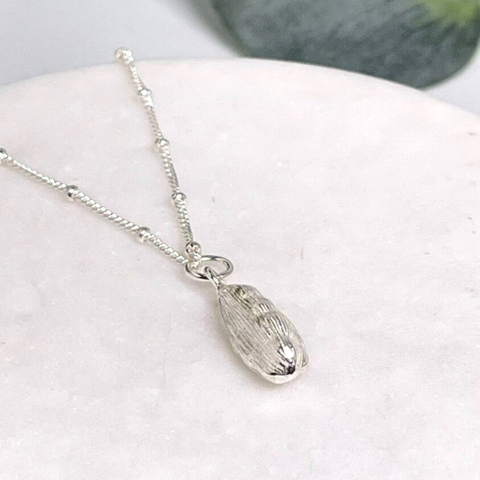 Cardamon Silver Pendant Necklace