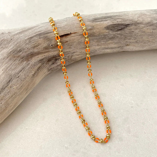 Enamel Necklace (available in 4 colours)