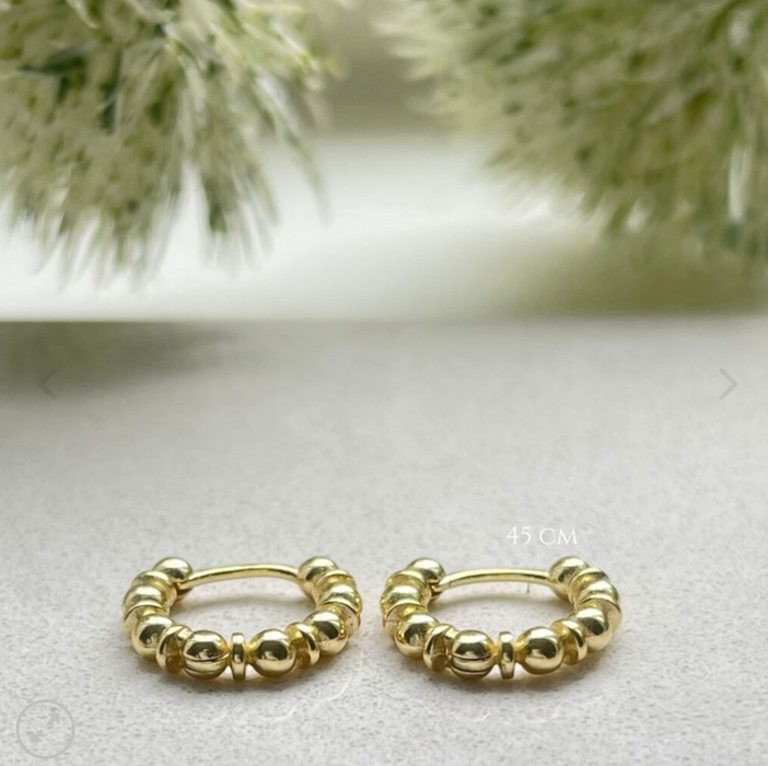 Gold Bobbie Huggies Earrings