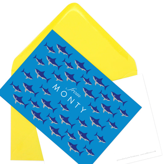 Shark Personalised Postcard Pack