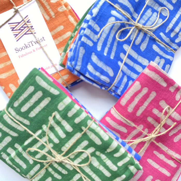 3 Checker Plate Cotton Handkerchieves