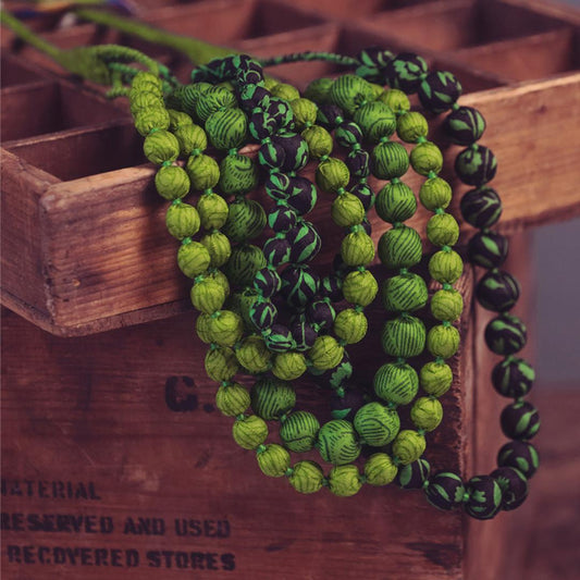 Vintage Sari Silk Necklace