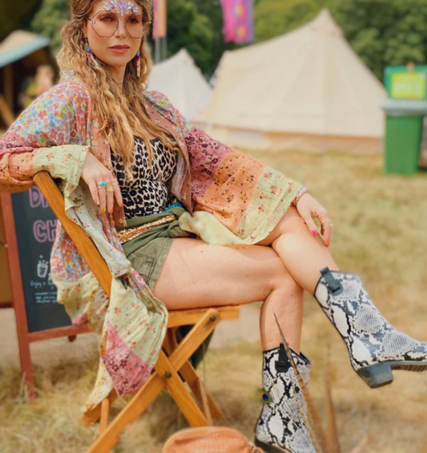 Bandy Snake black and white cowboy boot - size EU37 only