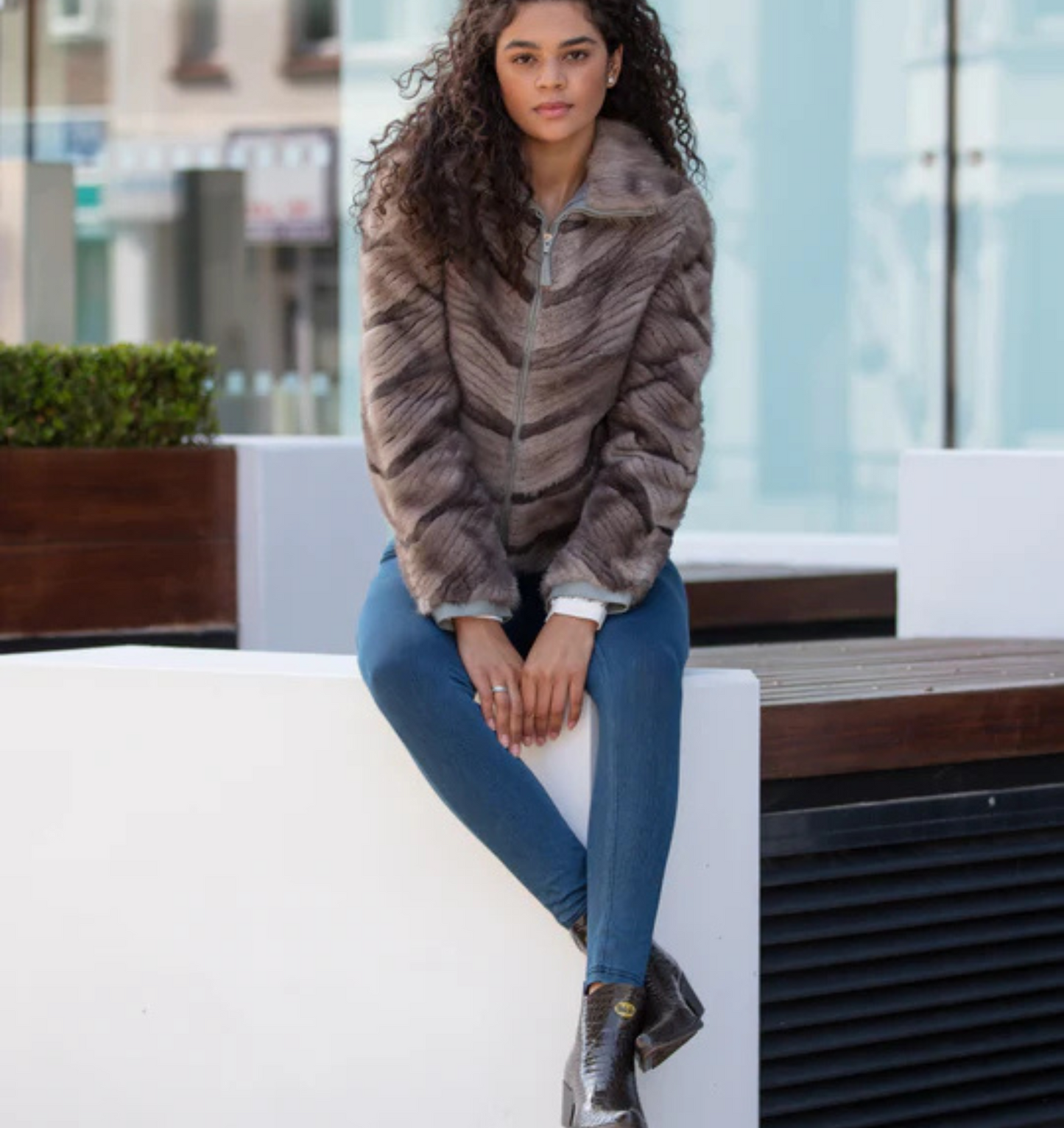 Ankle Cowboy Welly - Boho mock croc