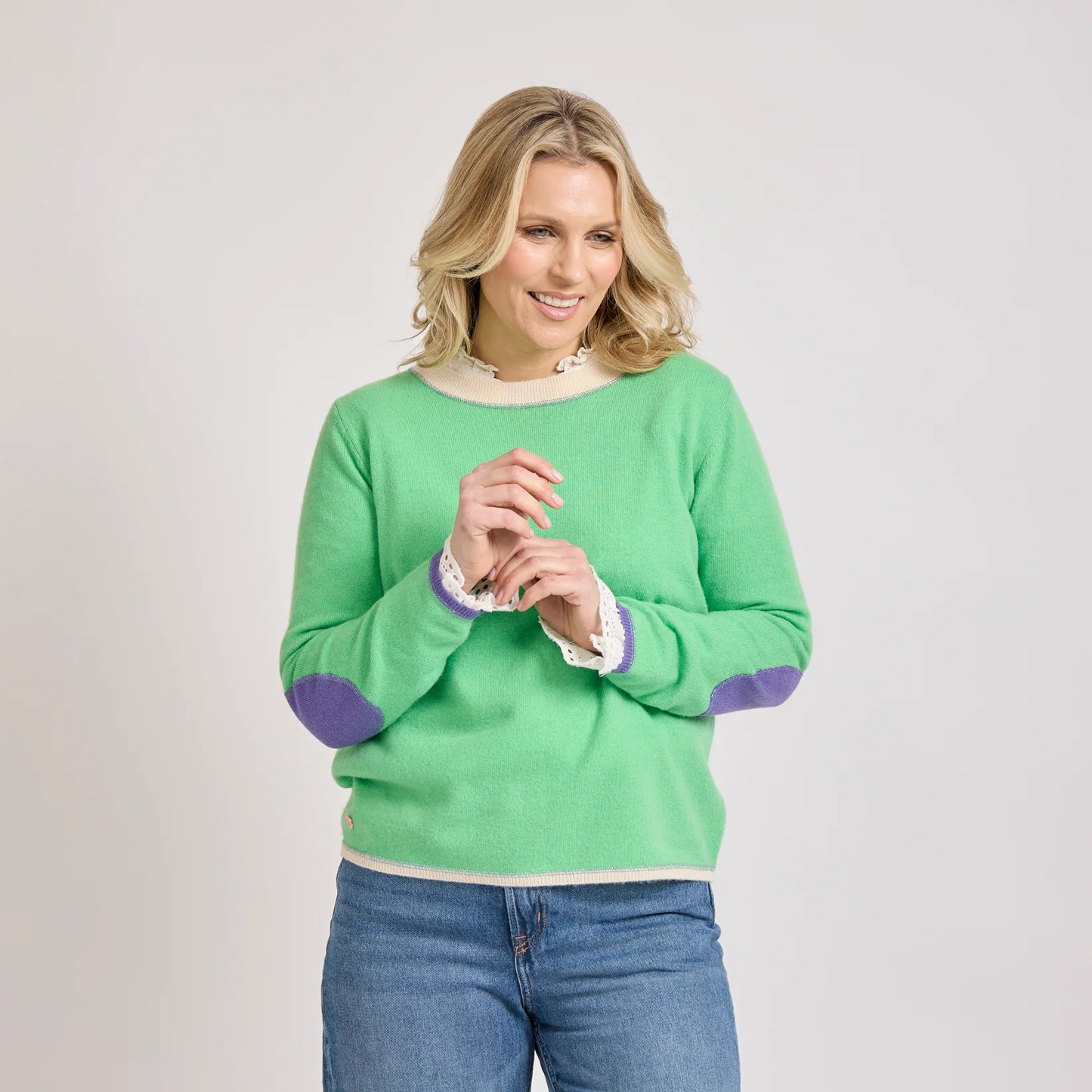 Rosie tipped boxy jumper