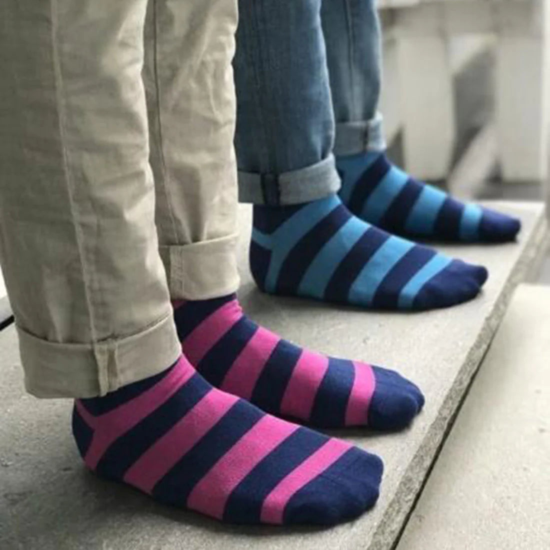 Unisex Striped Bamboo Socks